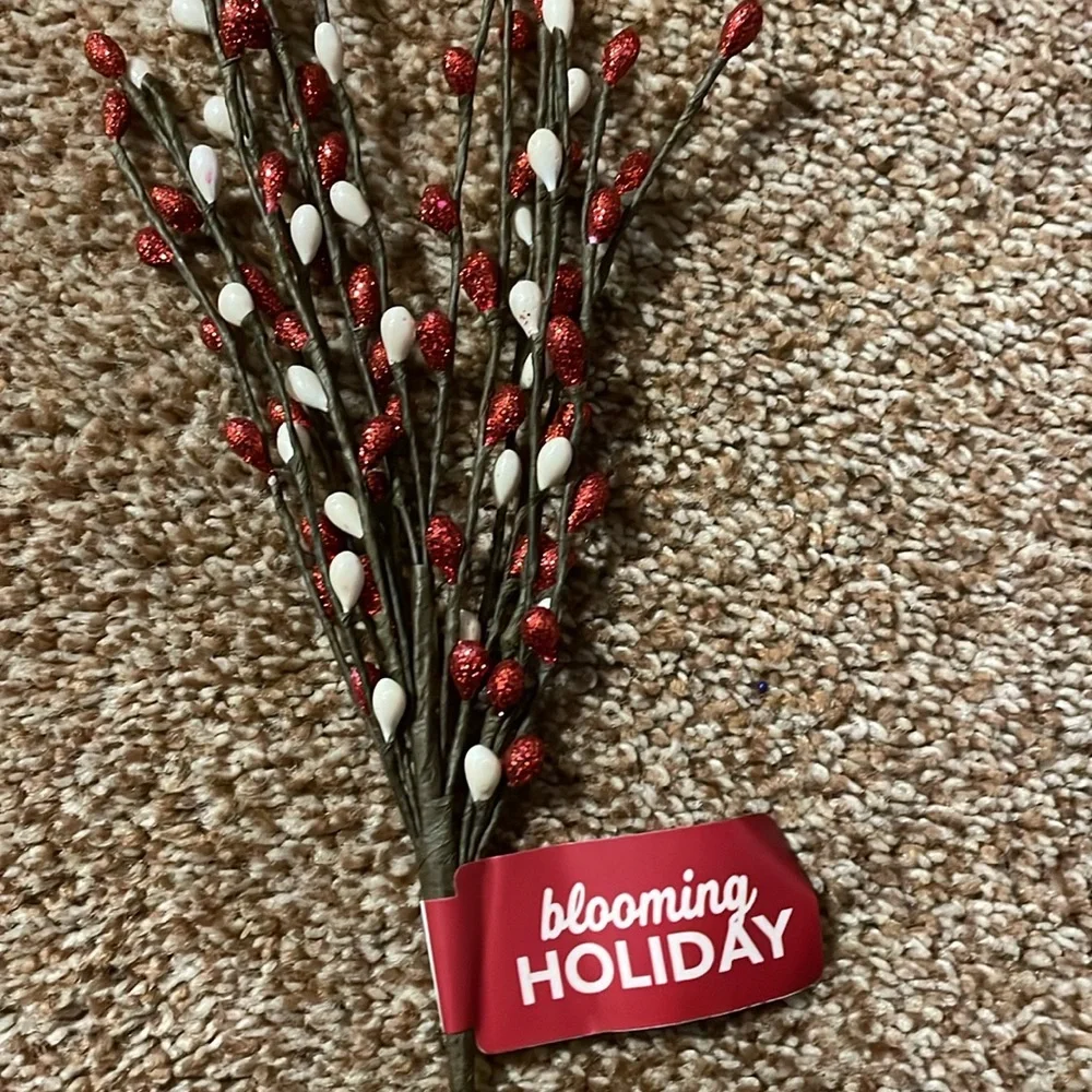 2 Blooming Holiday Christmas picks